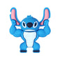 20Pcs Silicone 3D Focal Beads Blue Alien Character Large Ears Stacked Figure 10