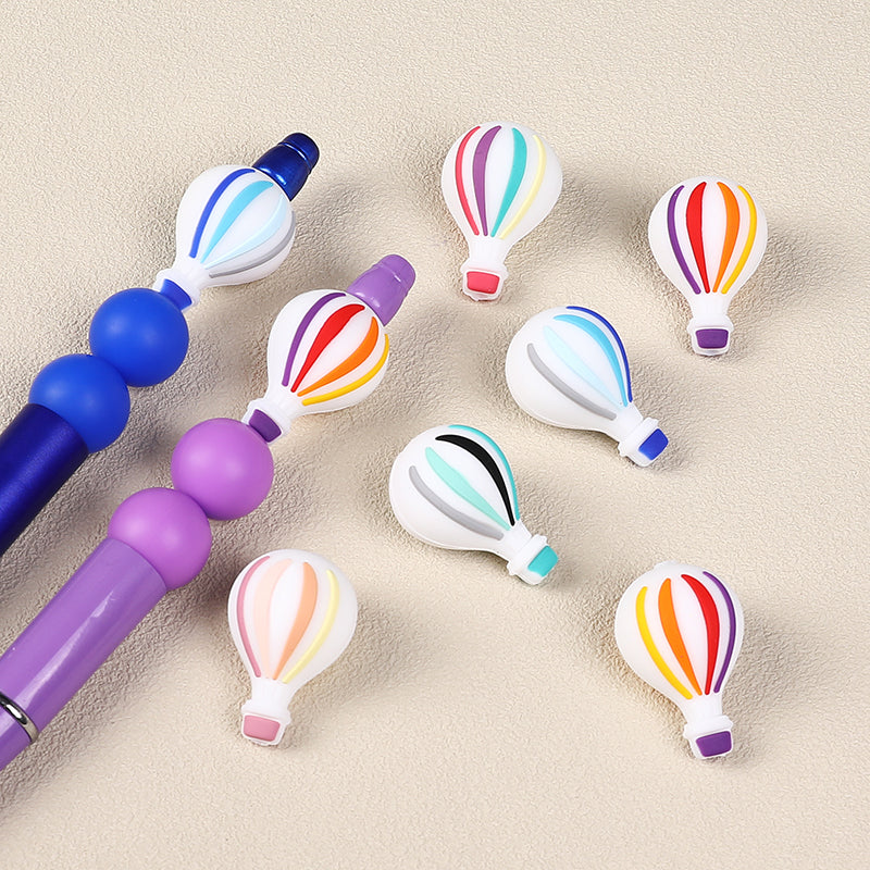 20Pcs Silicone 3D Focal Beads Hot Air Balloon Layered Wings 5