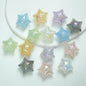 50pcs 25x16mm UV Finish Jelly Five-Pointed Star Acrylic Beads 12