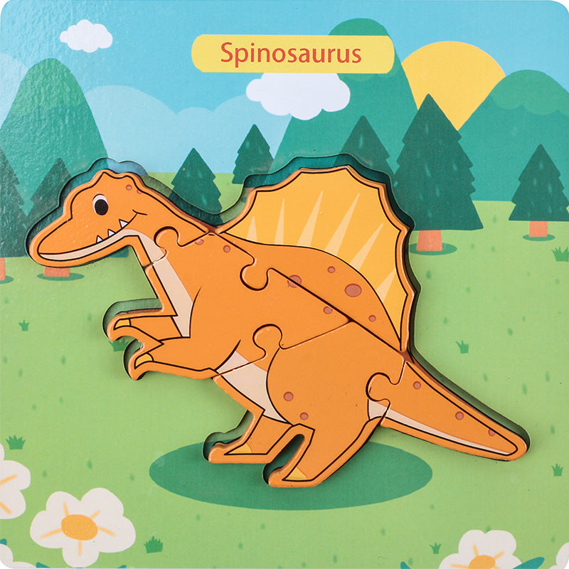 Dinosaur 3D Puzzle Educational Toy Density Board Material 10