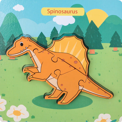 Dinosaur 3D Puzzle Educational Toy Density Board Material 10
