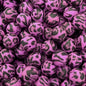 50pcs 15mm Leopard Silicone Beads Printed Design