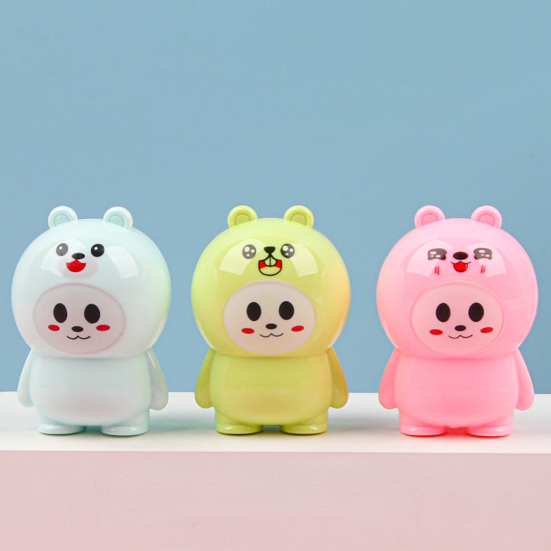 Mini Cute Animal Shape Manual Pencil Sharpener Plastic Toy 6