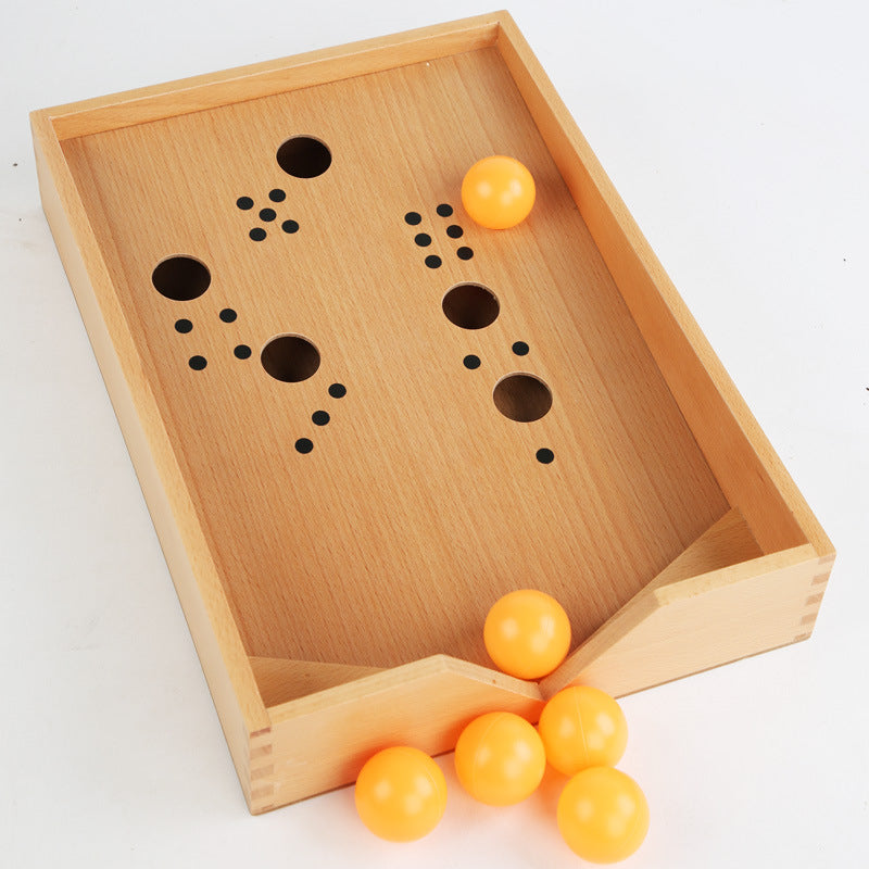 Wooden Montessori Toys Balloon Blowing Box for Kids 2