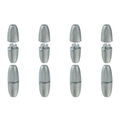 100pcs Food Grade PP Breakaway Safety Clasps Bead Barrel Connectors 18