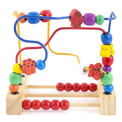 Wooden Flower and Bird Bead Maze Montessori Toys 2