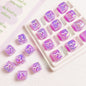 10pcs 14mm Funny Expression Square Acrylic Beads Jewelry Making 7