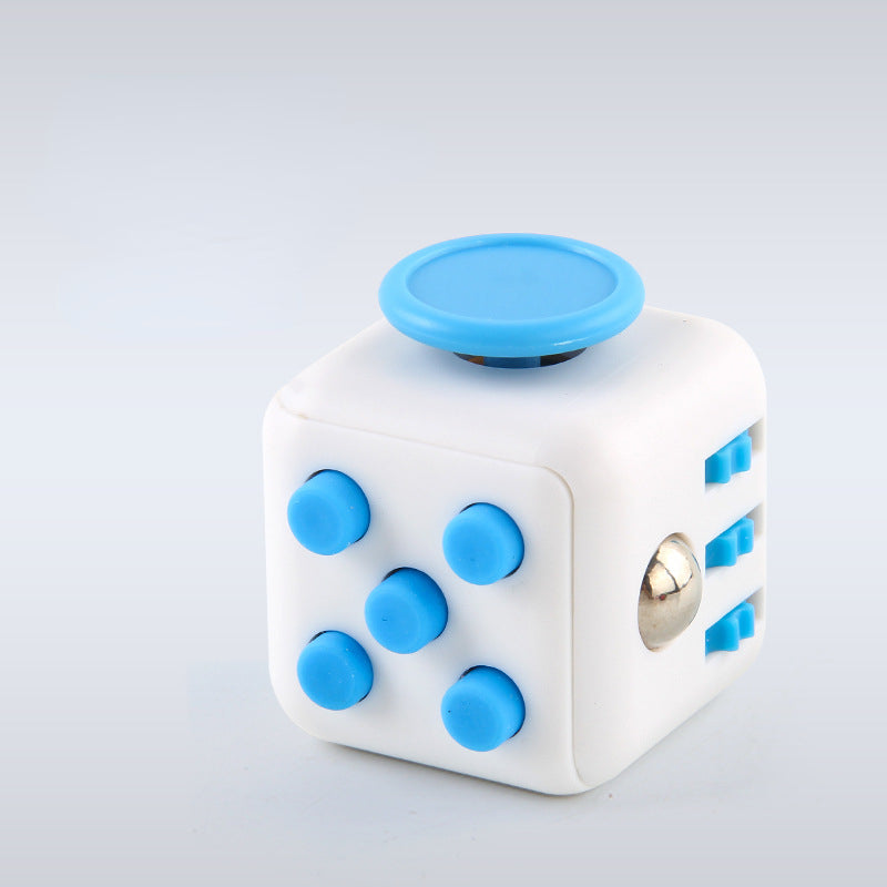 Silicone Fidget Cube 6-Function Decompression Desk Toy 3.4cm 6