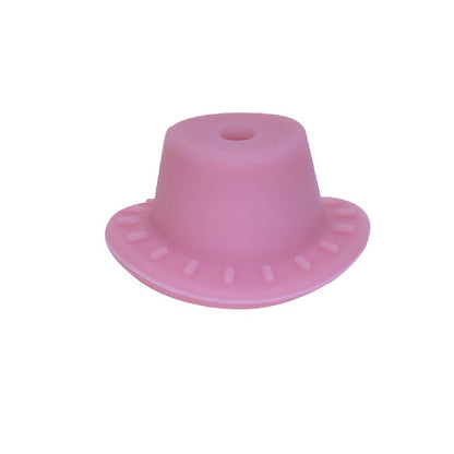 50pcs Silicone Focal Beads Cowboy Hat With Hole Center 6