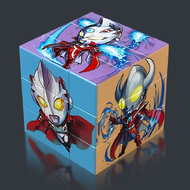 Neutral Ice and Snow Themed Rubik's Cube Fidget Toy 57mm 22