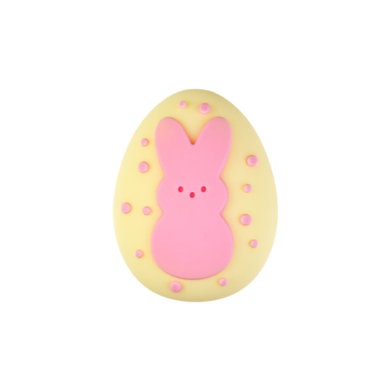20Pcs Silicone 3D Focal Beads Easter Bunny Chick Holding Easter Egg 25