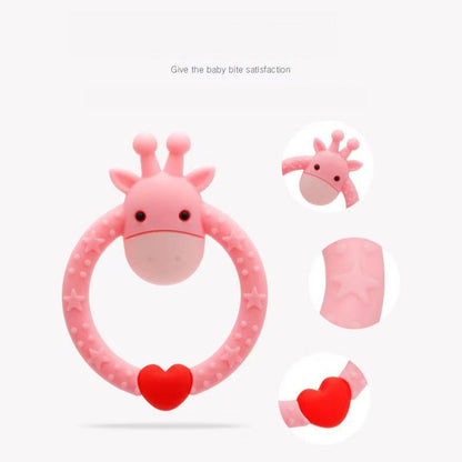 Cartoon Round Deer Silicone Teething Toy for Baby 3