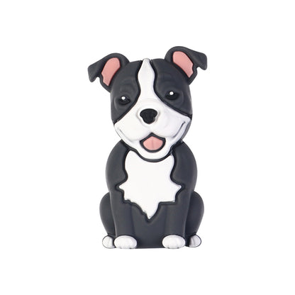 20Pcs Silicone 3D Focal Beads Cute Puppy Sitting Pose 11