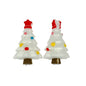 3D Silicone Focal Beads Christmas Tree Red Star Decorated