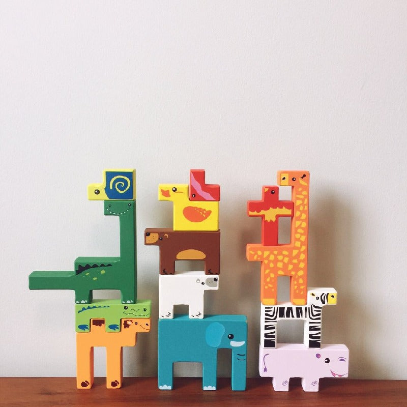 Wooden Building Blocks Early Education Toy for Kids 2