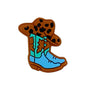 20pcs Silicone Focal Beads Western Boots Leopard Print Top 3