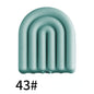 20pcs Silicone Focal Beads Arch Solid Color Design 15
