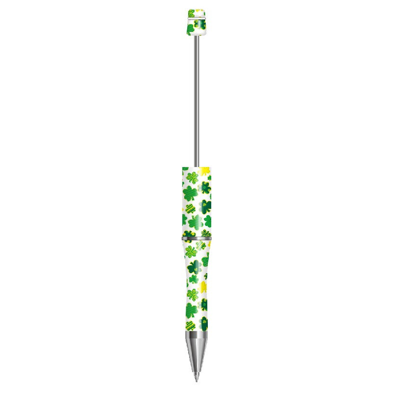Clover Print Beadable Ballpoint Pens 14.4 cm DIY Craft Supplies 7