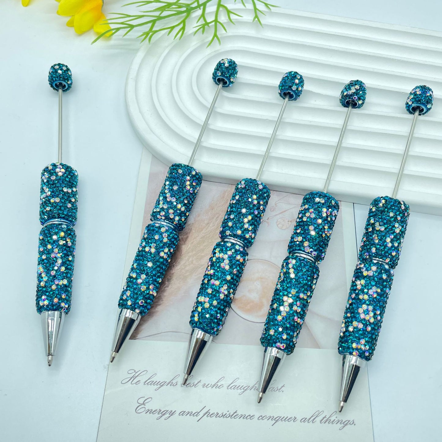 Full Rhinestone Beadable Ballpoint Pens DIY Craft Supplies 11