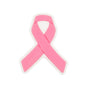 20pcs Silicone Focal Beads Pink Ribbon Front Facing
