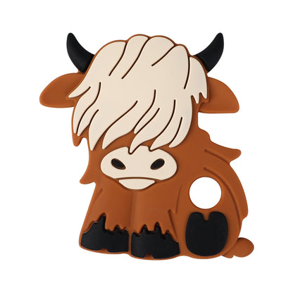 Silicone Highland Cow Teething Toy for Baby 16