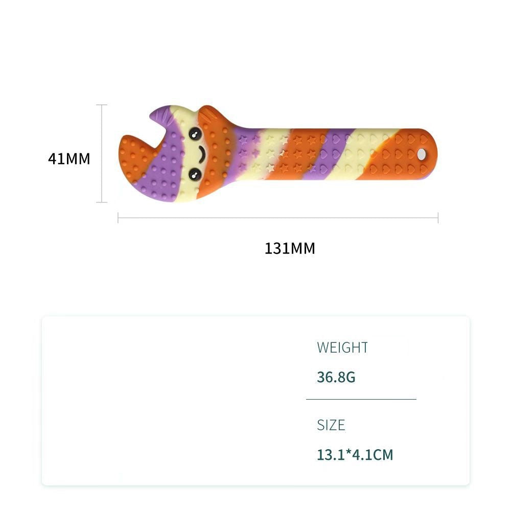 Silicone Baby Teething Toy Large Wrench Shape for Infant 2