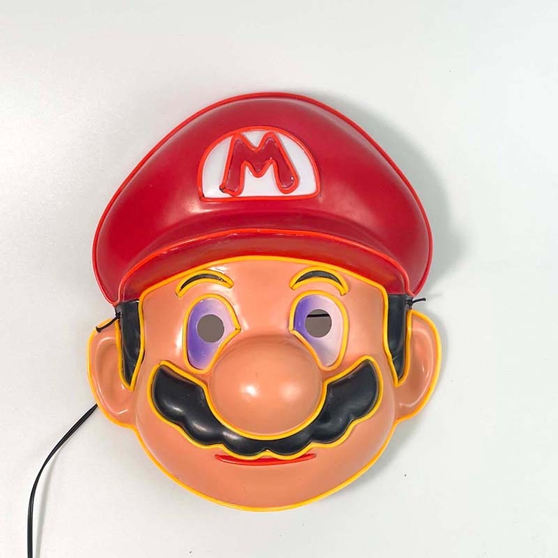 Mario LED Light Up Mask Party Favor Plastic 3