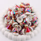 UV Plating Christmas Hat Acrylic Beads Electroplated Holiday Craft 6