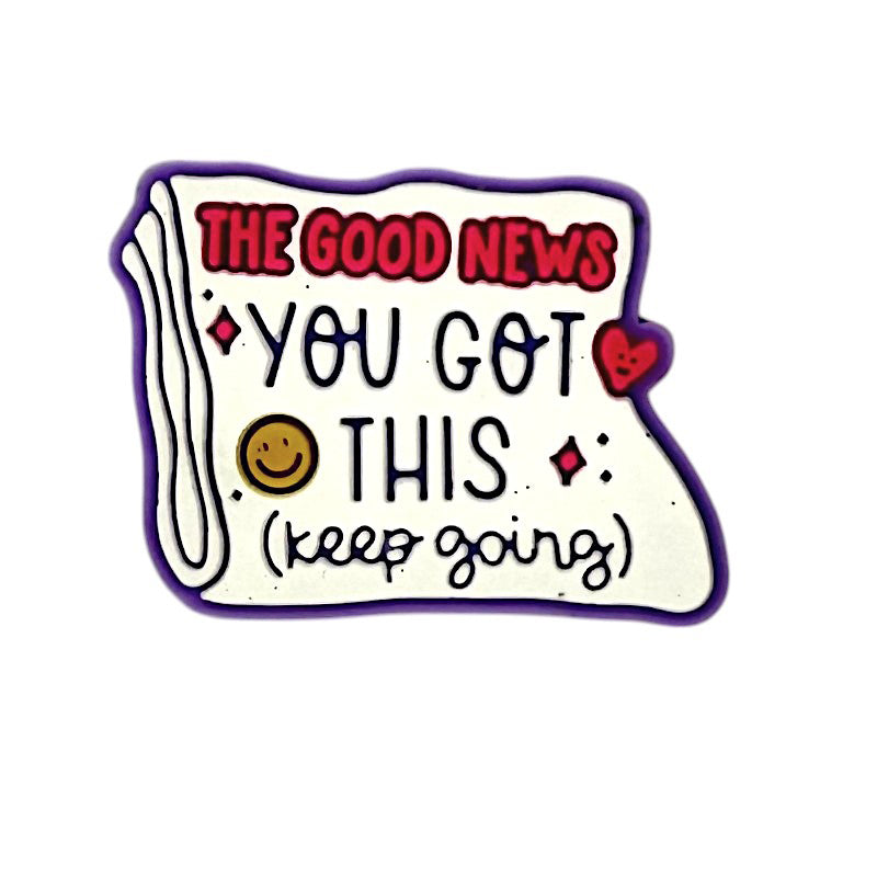 20Pcs Silicone Focal Beads Keep Going Glow In The Dark Scroll Design 2