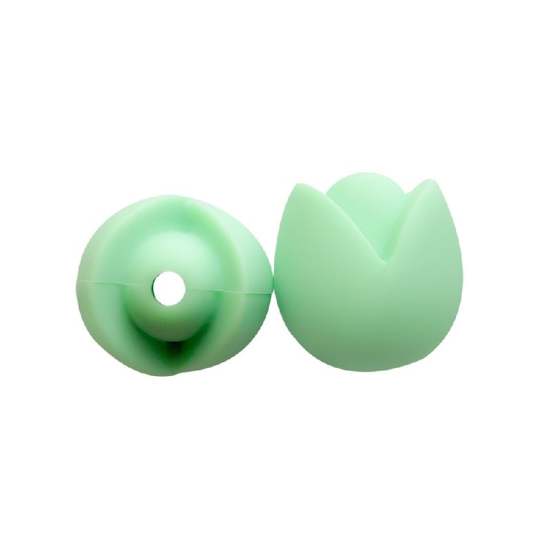 10pcs Silicone Focal Beads Lotus Diy Necklace Ornament 16