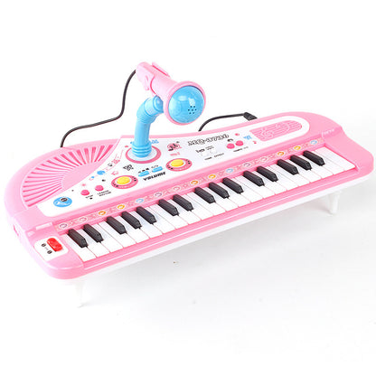 Plastic Kids Electronic Keyboard Musical Instrument Educational Toy 37 Keys 3