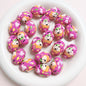 5pcs 16x24mm Hand-Painted Dinosaur Egg Acrylic Beads DIY Craft 3