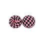50pcs 15mm Printed Checkered Silicone Beads 11