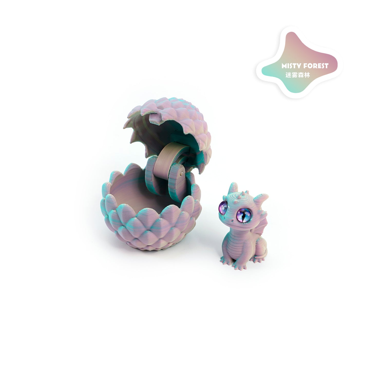 3D Printed Openable Dragon Egg Set Cute Pet Dragon Ornament Gift