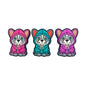 Silicone Focal Beads Bull Dogs Wearing Hoodies Front Facing