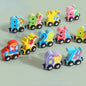 Wooden Montessori Toys Magnetic Digital Number Car Train for Kids 6