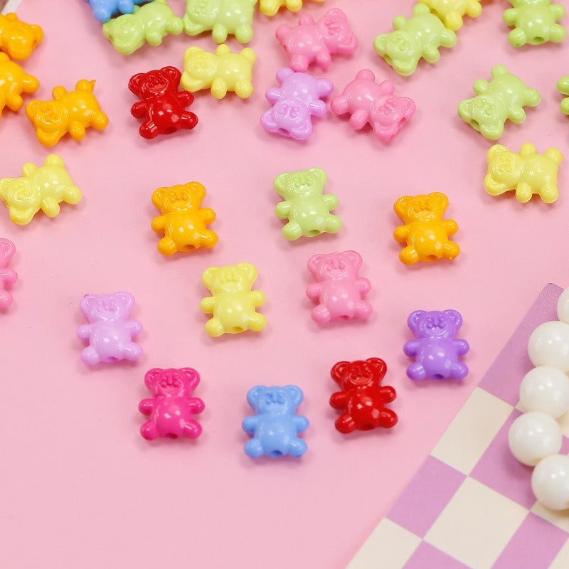 20pcs 12x14mm Bear Acrylic Beads Jewelry Making Craft Supplies 2