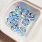 10pcs 17mm Spiral Acrylic Beads Transparent DIY Bracelet Making 6