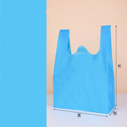 100pcs Solid Color Non-Woven Vest Bags 25*45*12/30*50*14/35*60*16/40*65*18cm 4