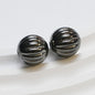 50pcs 14mm Pumpkin Acrylic Beads Silver Gold Black Red Pink Green Blue 4