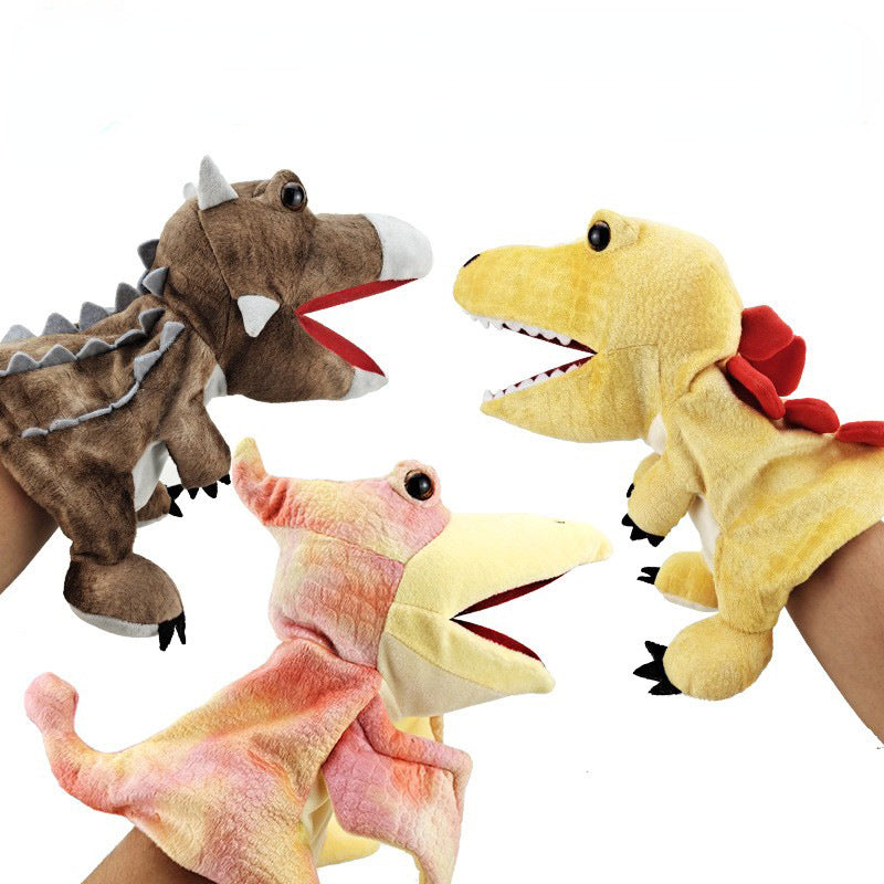 Plush Dinosaur Hand Puppet Soft Toy with Openable Mouth 25cm 2