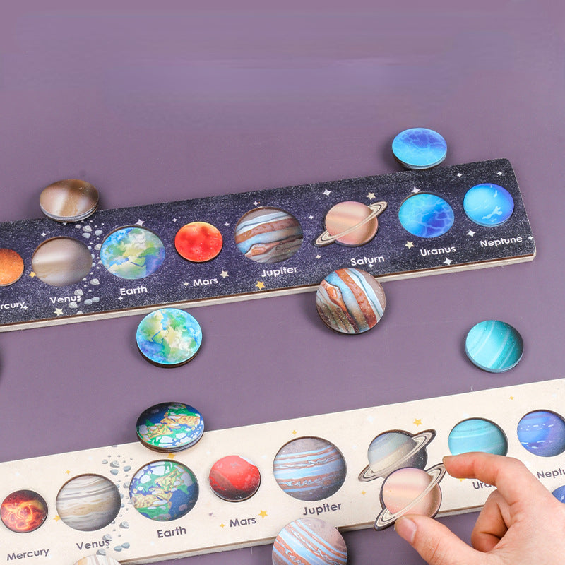 Solar System Wooden 3D Puzzle Educational Toy for Kids 4