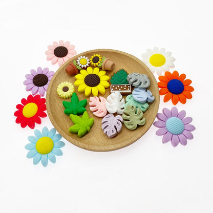 100Pcs Silicone Focal Beads Bulk Different Random Mix 2