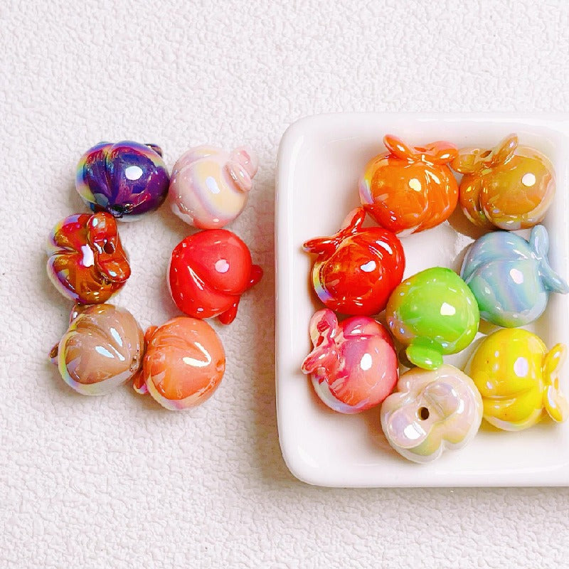 10pcs 16mm Peach Acrylic Beads Jewelry Making Craft Supplies 21
