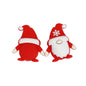 20Pcs Silicone 3D Focal Beads Christmas Red Snowflake Gnome Front Facing