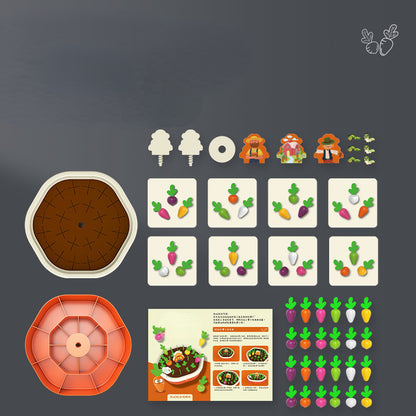 Plastic Montessori Toys Carrot Pulling Memory Training Game 3