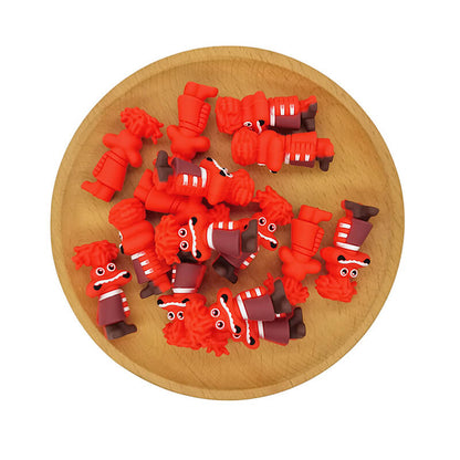 Silicone 3D Focal Beads Inside Out Anxiety Character Red Hair Squiggle 2
