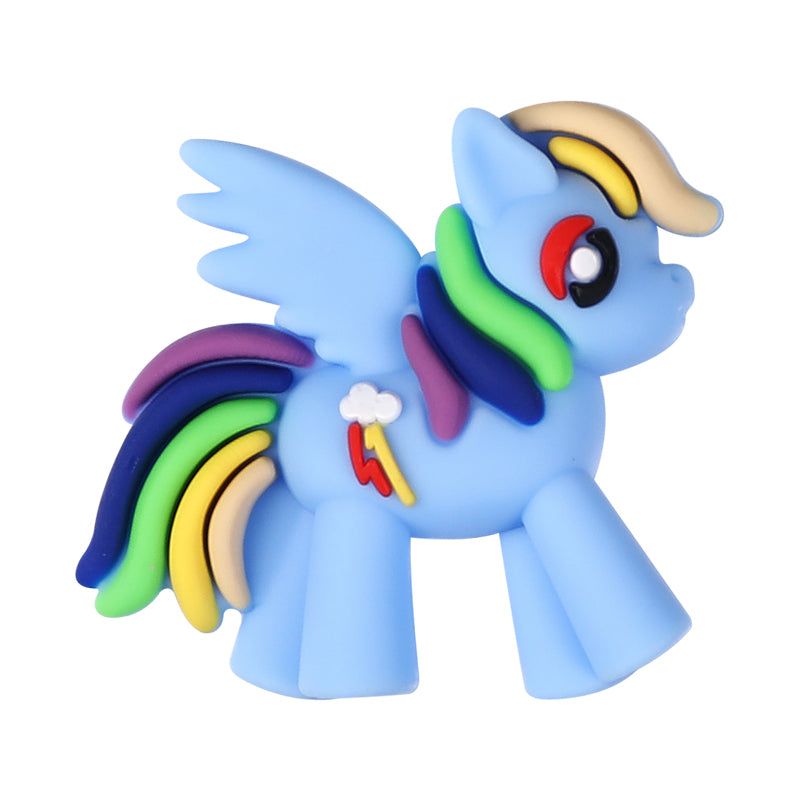 20Pcs Silicone 3D Focal Beads Pony Character Wings Spread 13