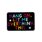20pcs Silicone Focal Beads Hang On Let Me Overthink This Text Design