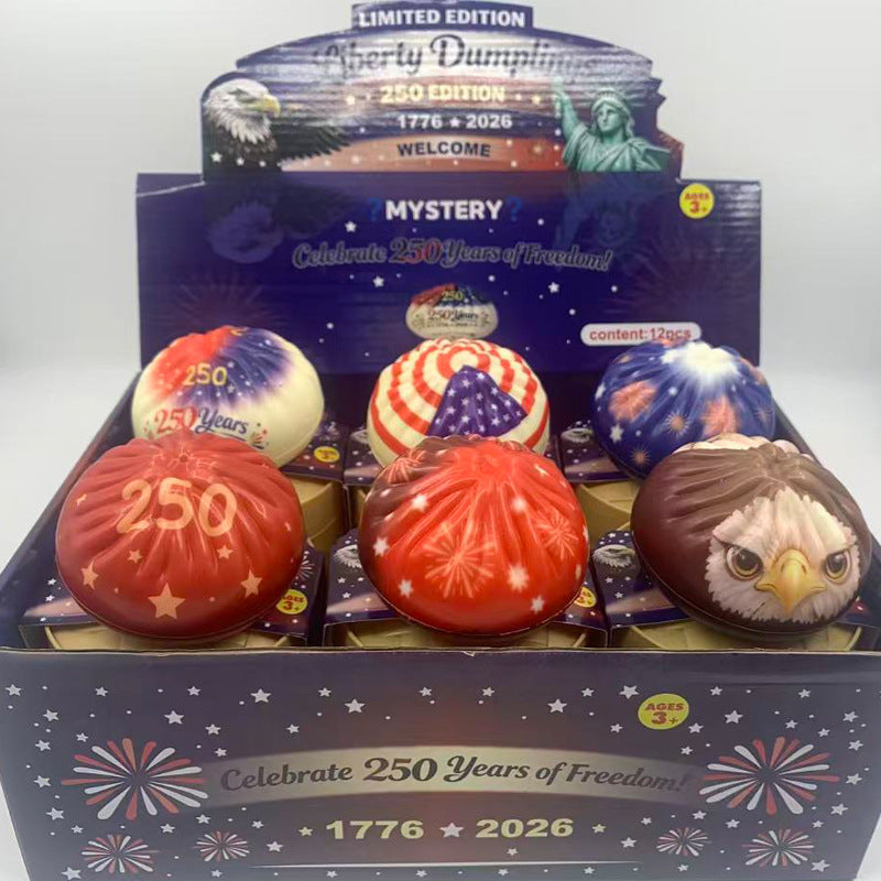 TPR Squishy Steamed Stuffed Bun Sensory Toy  13